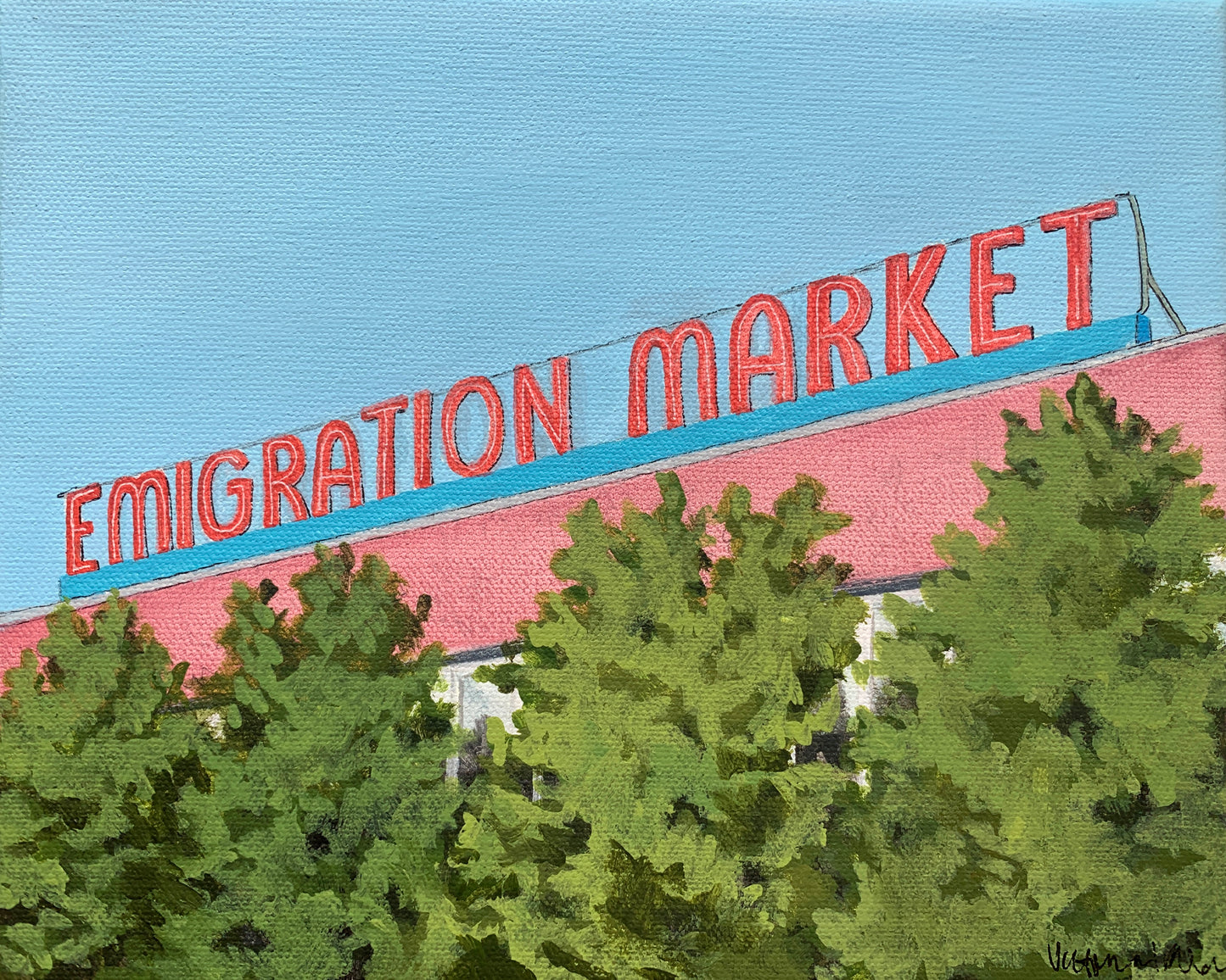 Emigration Market Art Print