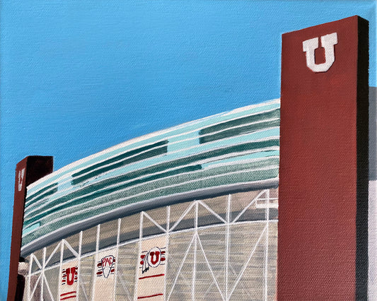 University of Utah Stadium Art Print
