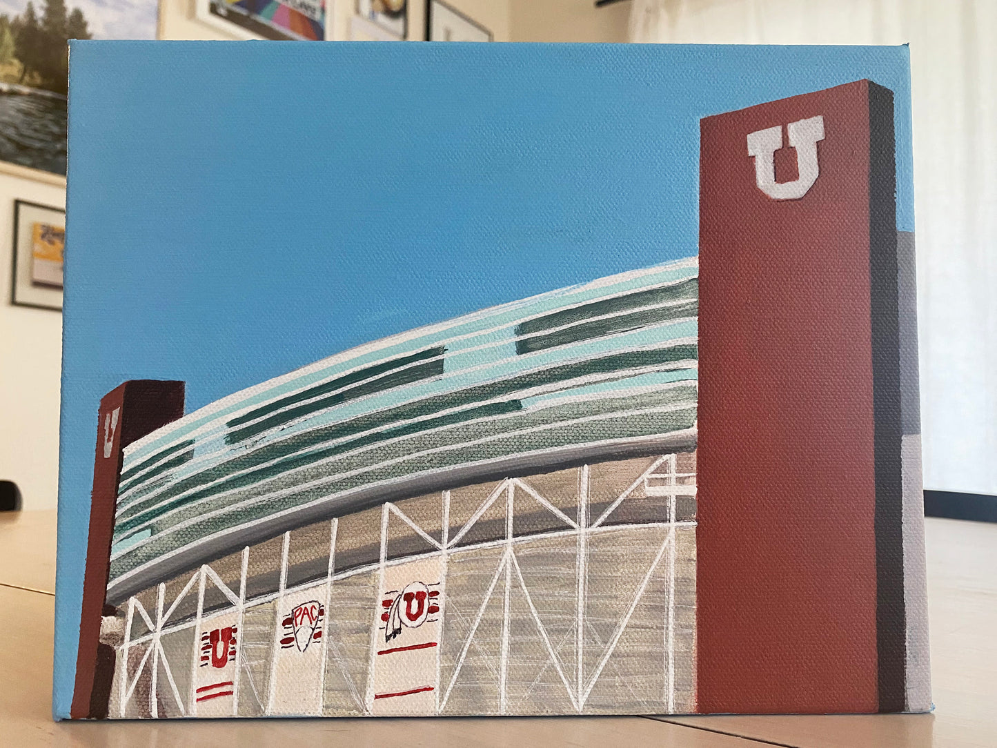 University of Utah Stadium Art Print