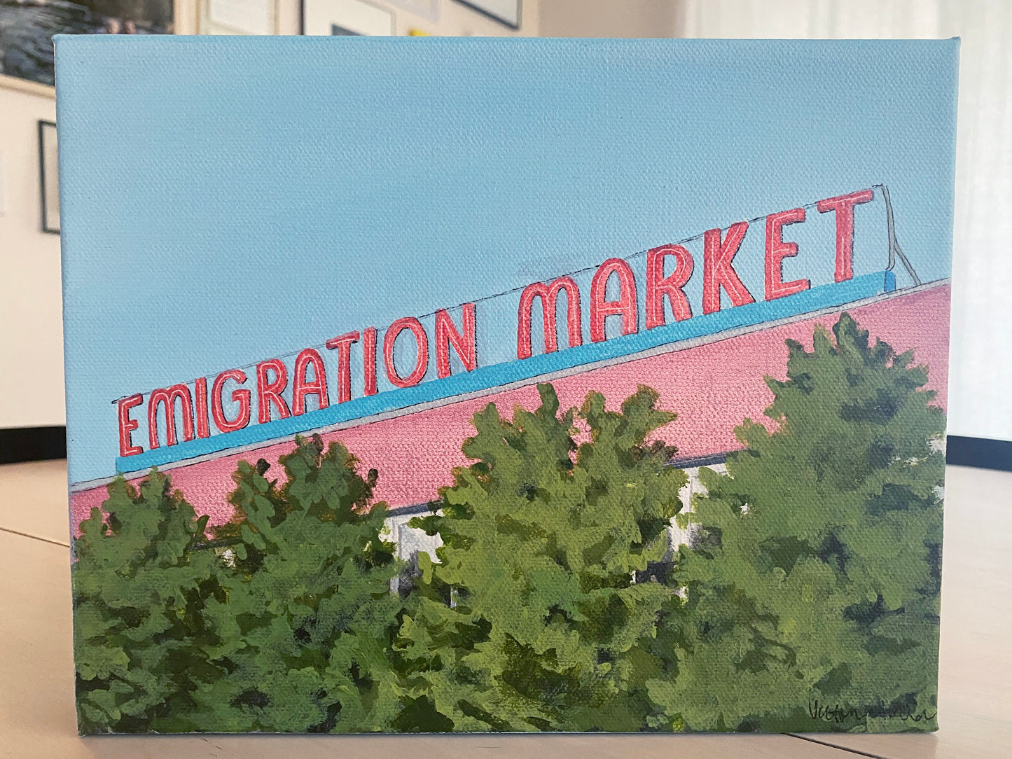 Emigration Market Art Print